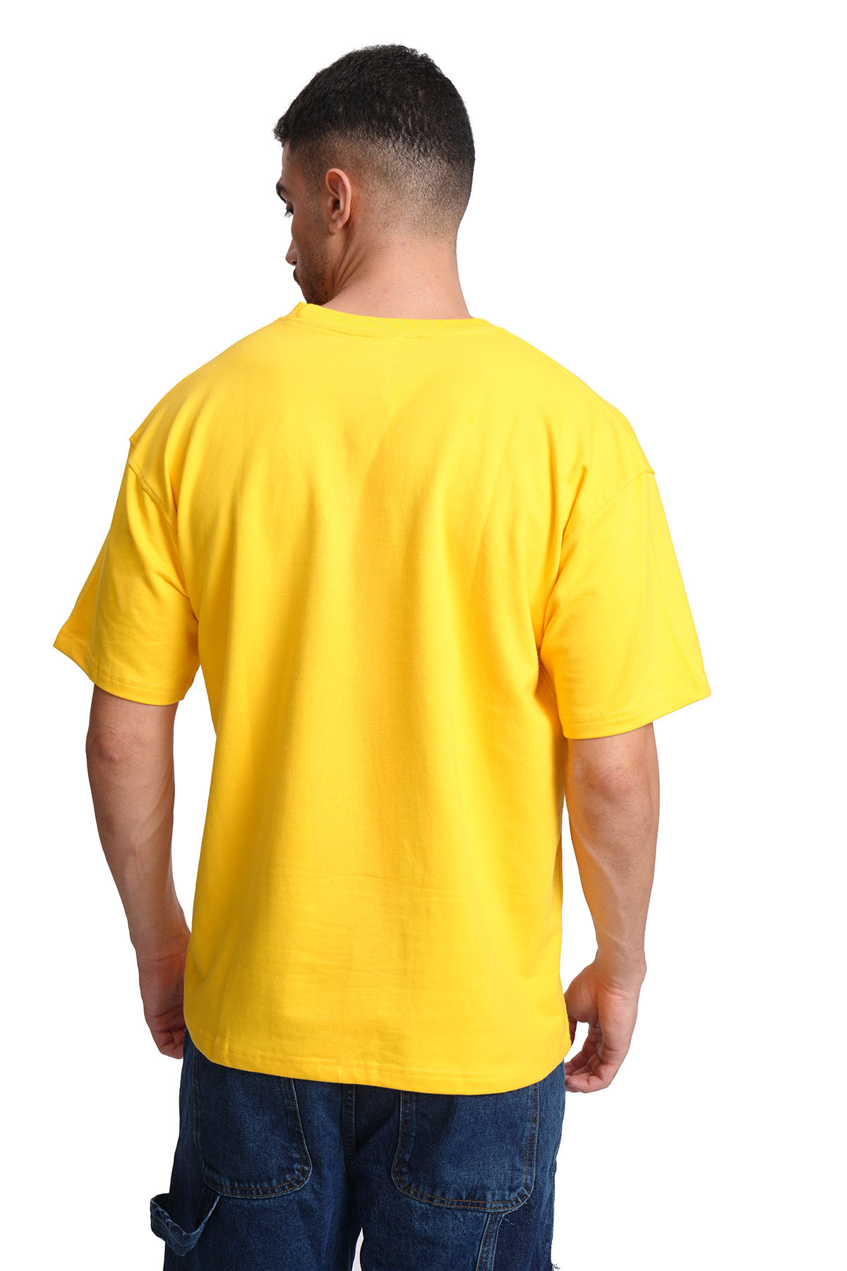 Solid (Yellow) Oversized T-Shirt