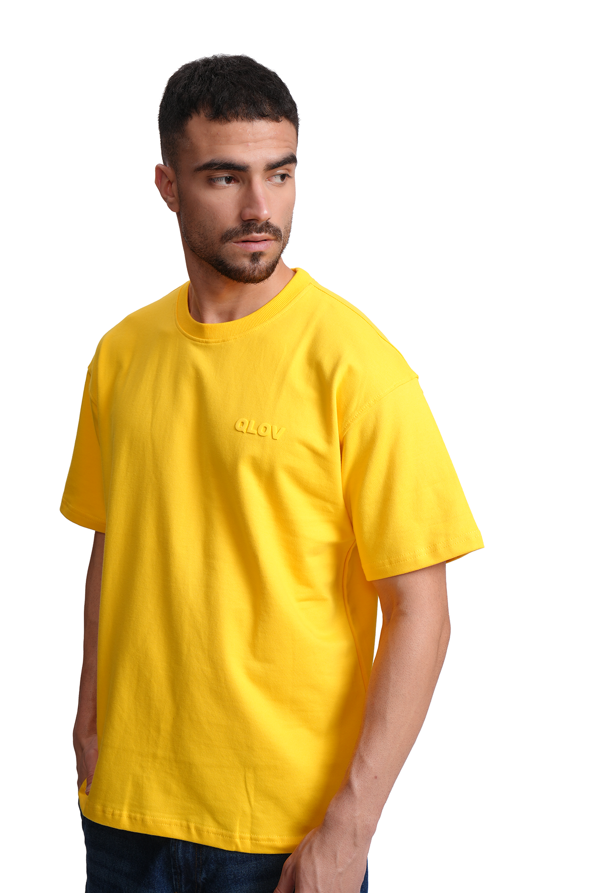 Solid (Yellow) Oversized T-Shirt