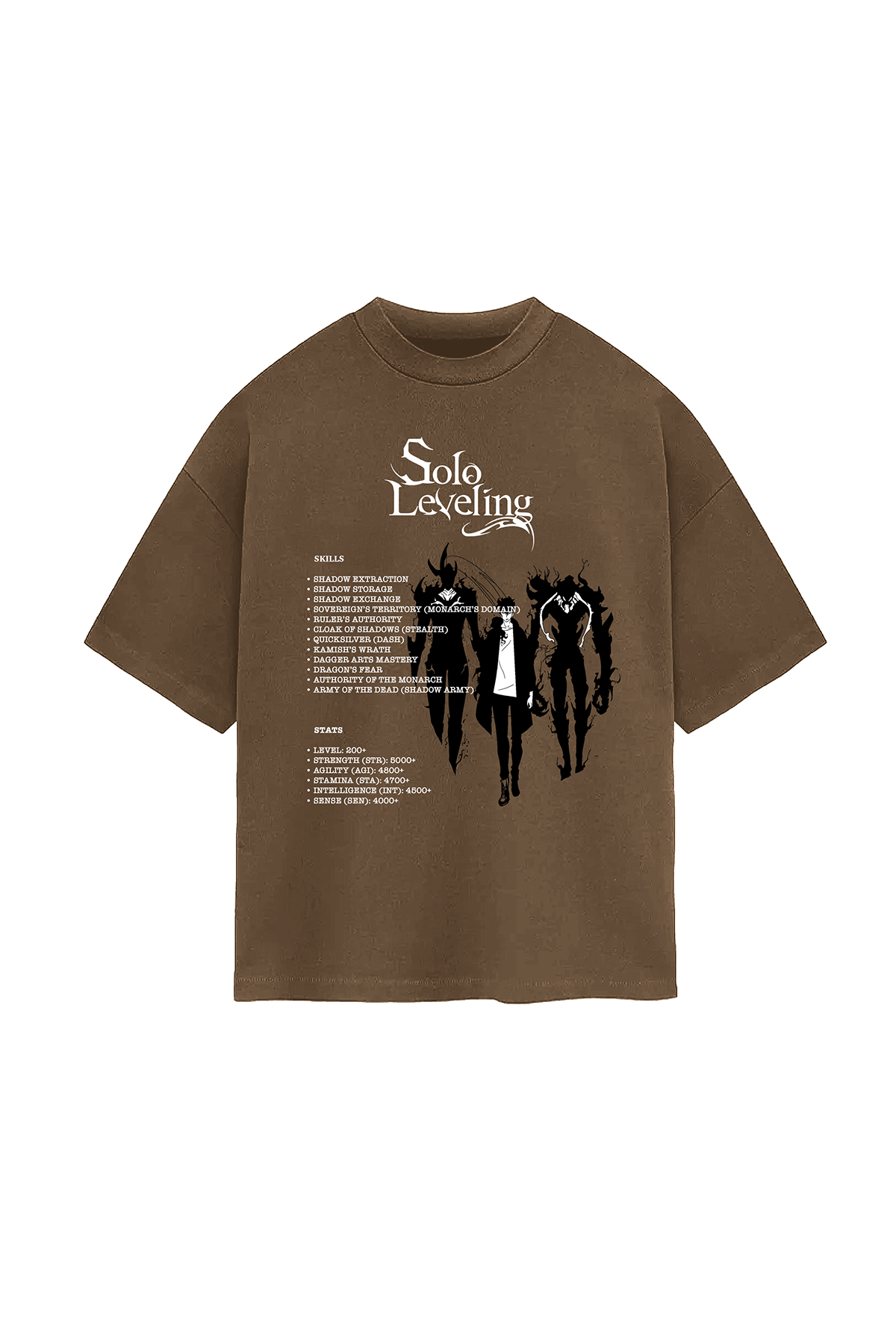 Shadow Army Brown Oversized T-Shirt
