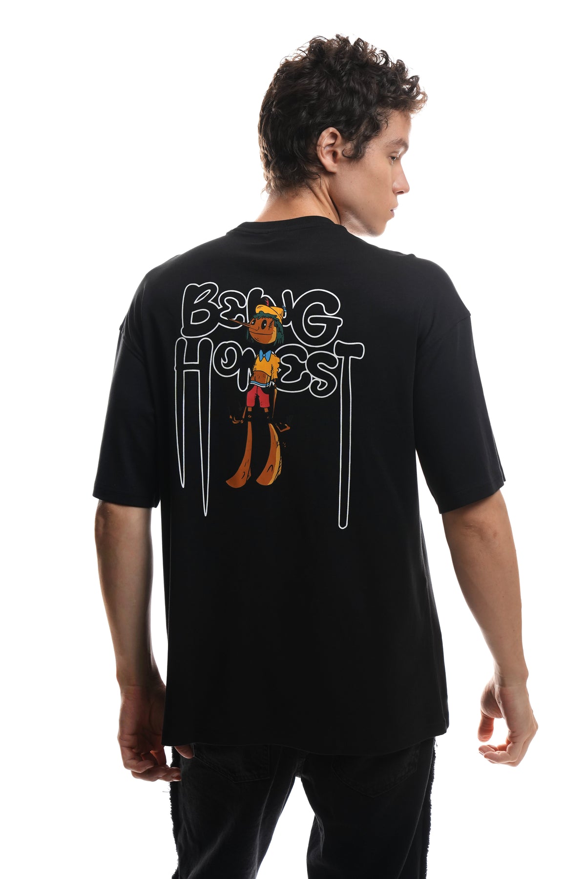 Being Honest (Black) Oversized T-Shirt