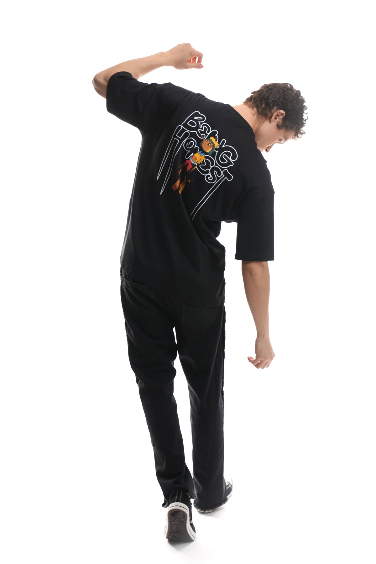 Being Honest (Black) Oversized T-Shirt