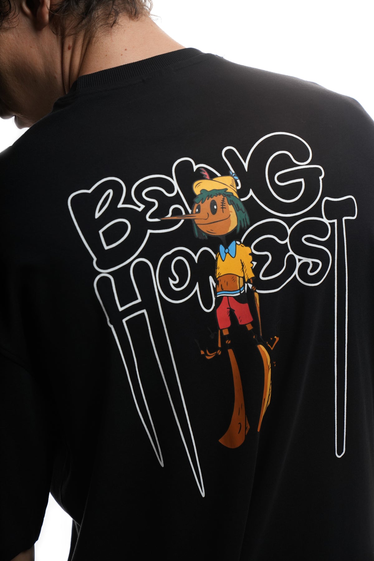 Being Honest (Black) Oversized T-Shirt