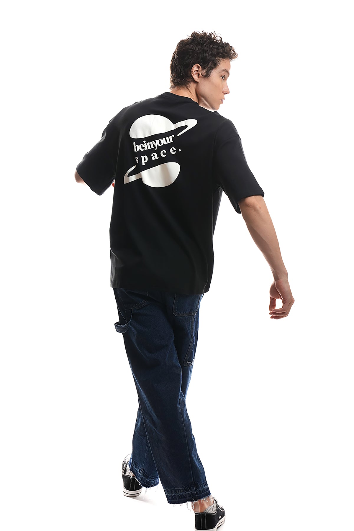 Be In Your Space (Black) Oversized T-Shirt