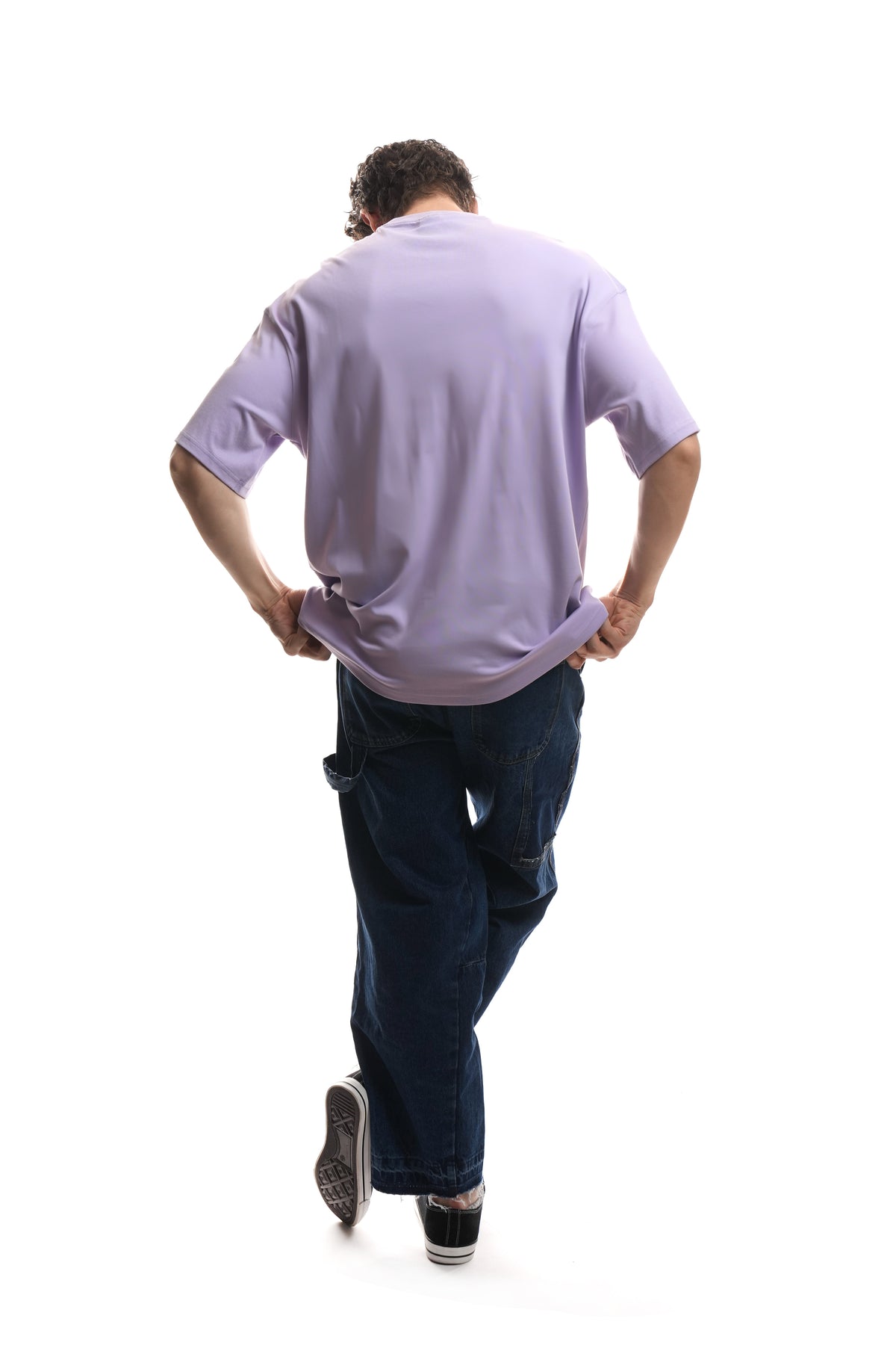 Solid (Lilac) Oversized T-Shirt