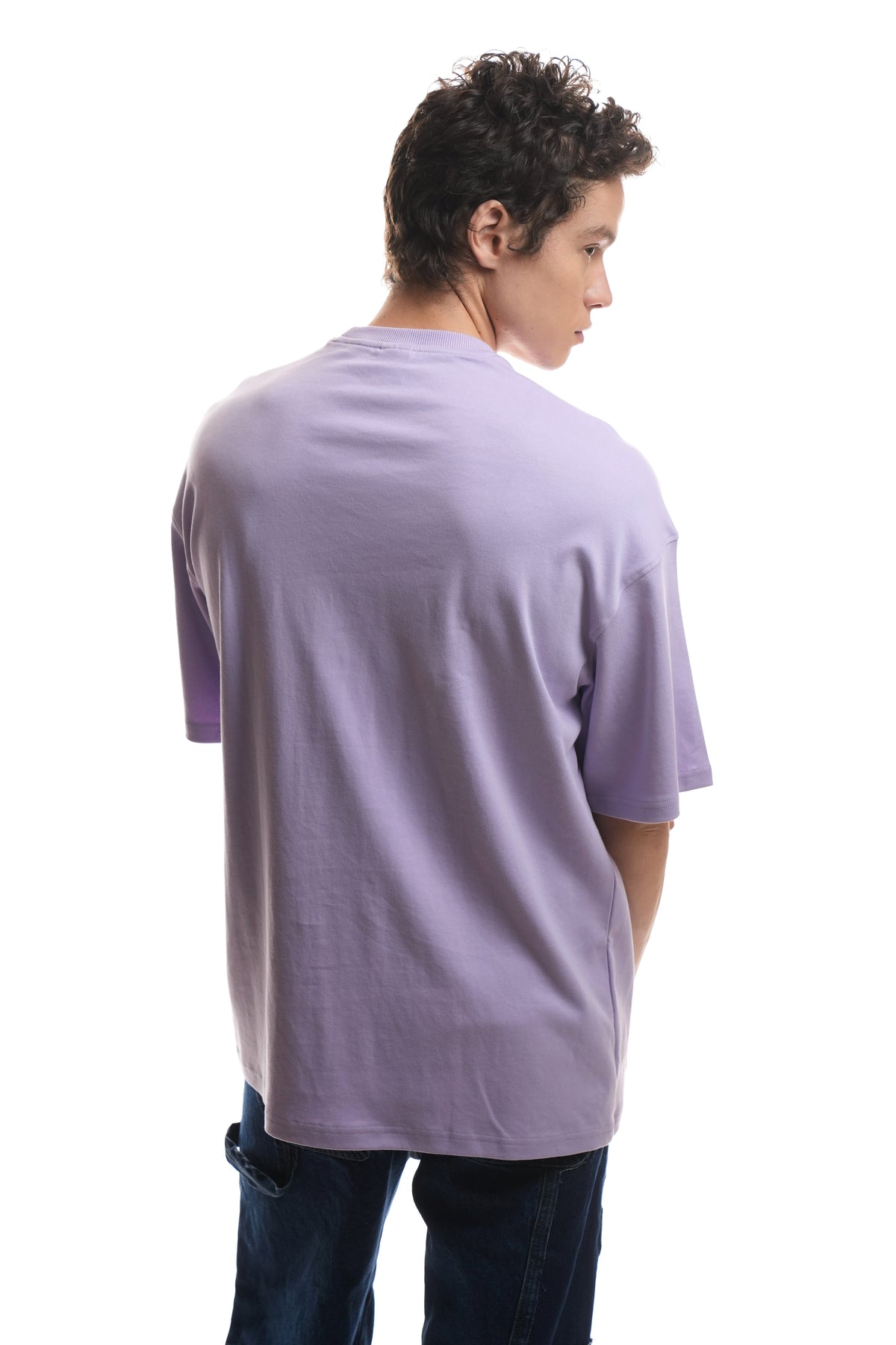 Solid (Lilac) Oversized T-Shirt