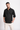 Black Linen Relaxed Fit Shirt With Invisible Placket