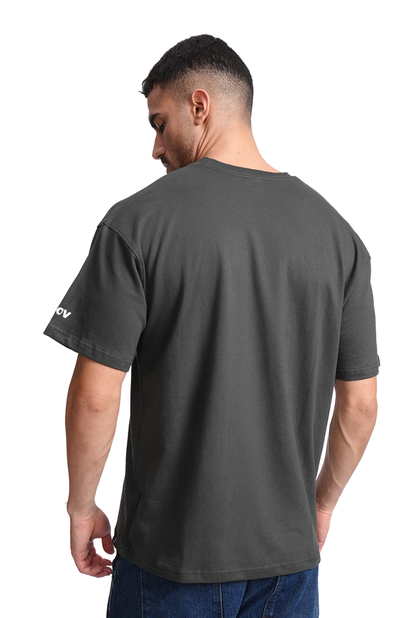 Solid (Ash) Oversized T-Shirt