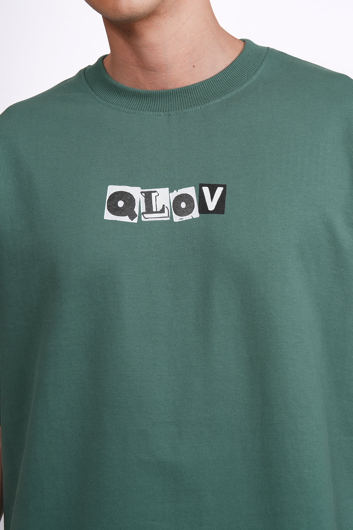 No Bad Vibes (Earthy green) Oversized T-shirt