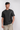 Black denim short sleeves shirt