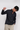 Dark blue half placket denim shirt