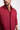 Red Linen Relaxed Fit Shirt With Invisible Placket