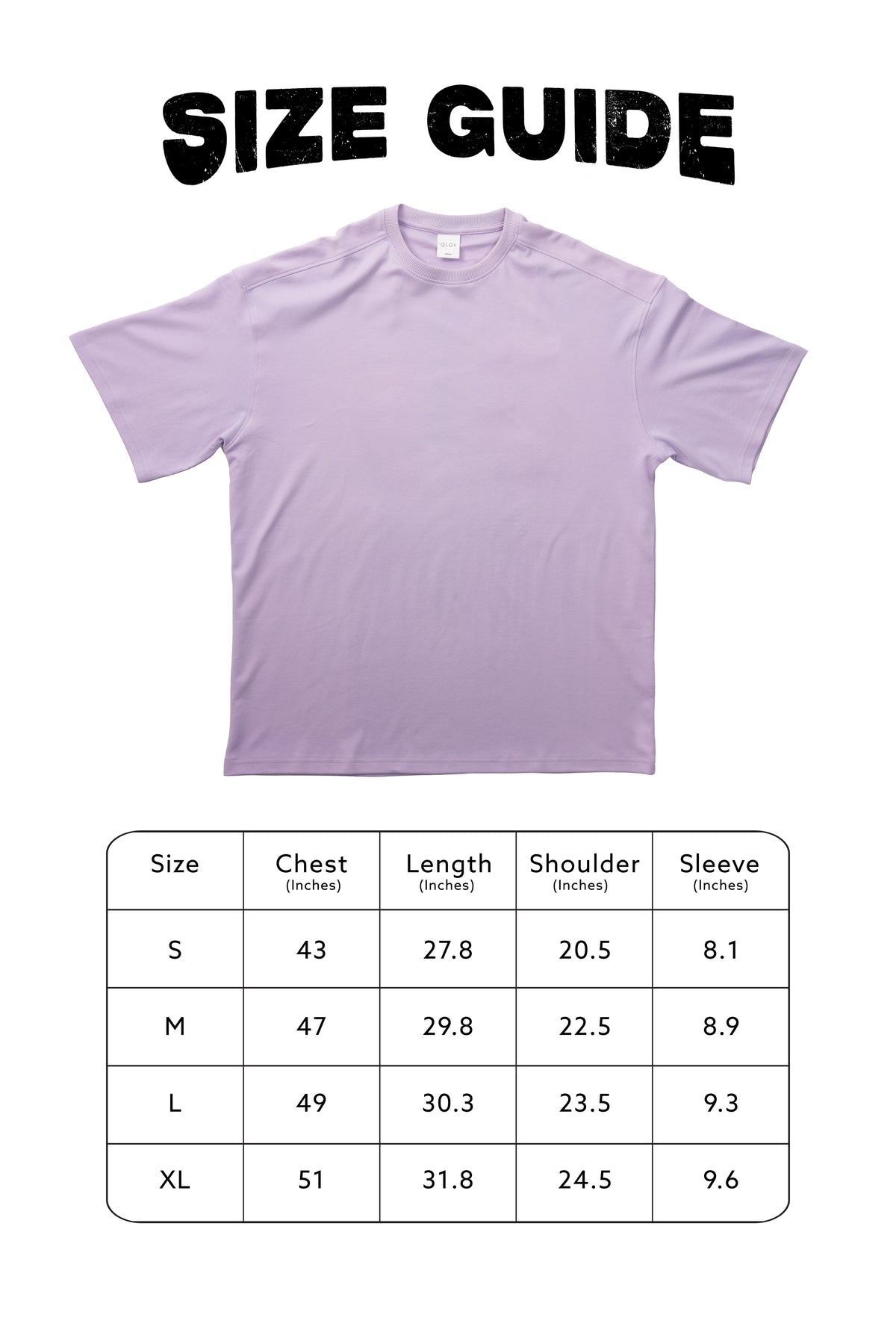 Solid (Lilac) Oversized T-Shirt