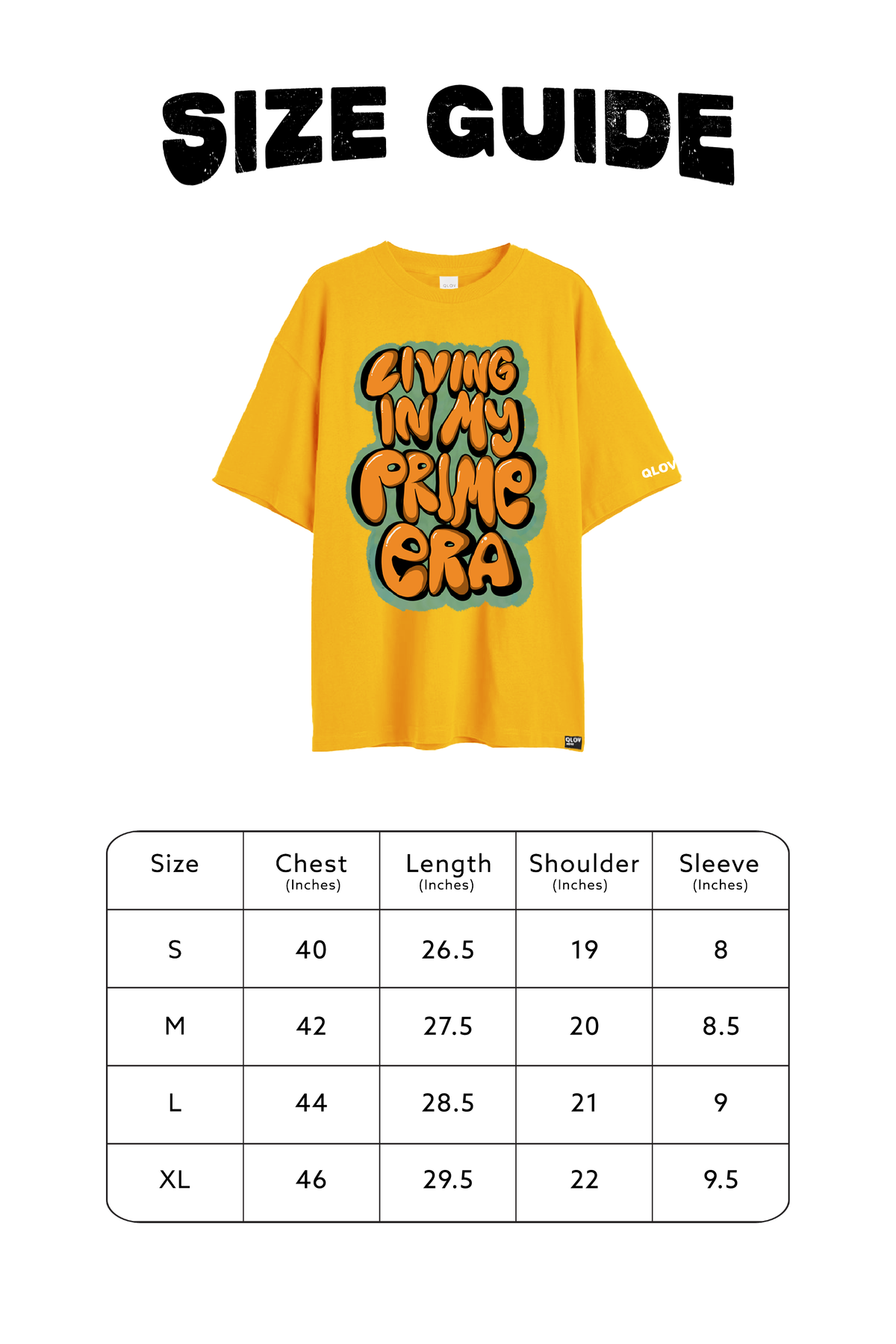 Prime Era (Mustard) Oversized T-Shirt